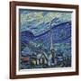 The Starry Night, June 1889 (Detail)-Vincent van Gogh-Framed Giclee Print