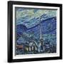 The Starry Night, June 1889 (Detail)-Vincent van Gogh-Framed Premium Giclee Print