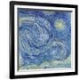 The Starry Night, June 1889 (Detail)-Vincent van Gogh-Framed Giclee Print