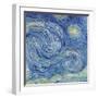 The Starry Night, June 1889 (Detail)-Vincent van Gogh-Framed Giclee Print