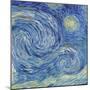 The Starry Night, June 1889 (Detail)-Vincent van Gogh-Mounted Premium Giclee Print