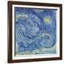 The Starry Night, June 1889 (Detail)-Vincent van Gogh-Framed Giclee Print