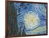 The Starry Night, June 1889 (Detail)-Vincent van Gogh-Framed Giclee Print