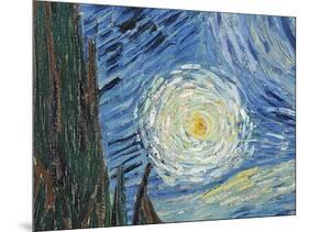 The Starry Night, June 1889 (Detail)-Vincent van Gogh-Mounted Giclee Print