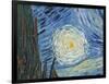 The Starry Night, June 1889 (Detail)-Vincent van Gogh-Framed Giclee Print