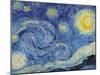 The Starry Night, June 1889 - Focus-Van Gogh Vincent-Mounted Giclee Print