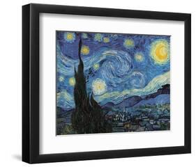 The Starry Night, June 1889-Vincent van Gogh-Framed Art Print