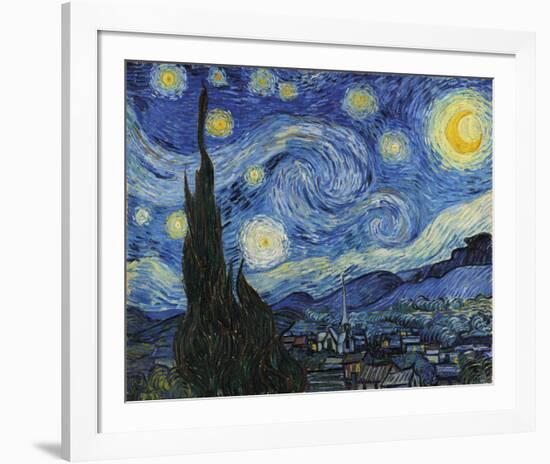 The Starry Night, June 1889-Vincent Van Gogh-Framed Giclee Print