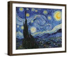 The Starry Night, June 1889-Vincent Van Gogh-Framed Giclee Print