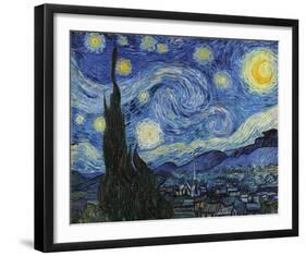 The Starry Night, June 1889-Vincent Van Gogh-Framed Giclee Print