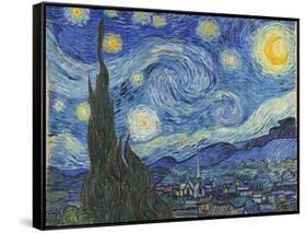 The Starry Night, June 1889-Vincent van Gogh-Framed Stretched Canvas