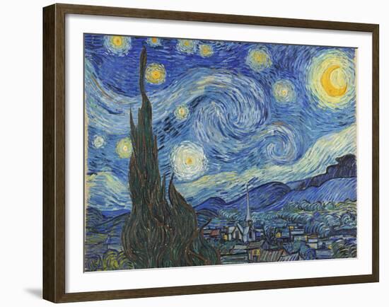 The Starry Night, June 1889-Vincent van Gogh-Framed Giclee Print