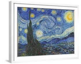 The Starry Night, June 1889-Vincent van Gogh-Framed Giclee Print