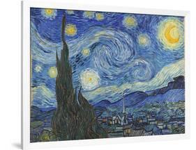 The Starry Night, June 1889-Vincent van Gogh-Framed Giclee Print