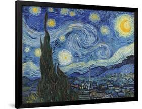 The Starry Night, June 1889-Vincent van Gogh-Framed Giclee Print