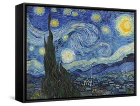 The Starry Night, June 1889-Vincent van Gogh-Framed Stretched Canvas