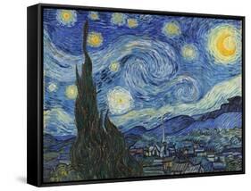 The Starry Night, June 1889-Vincent van Gogh-Framed Stretched Canvas