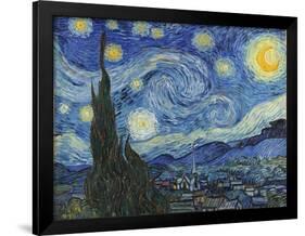 The Starry Night, June 1889-Vincent van Gogh-Framed Giclee Print