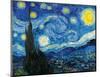 The Starry Night - Saint-Rémy-de-Provence, France-Vincent van Gogh-Mounted Giclee Print