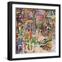 The Stars and Sleet on Sherbrooke Street-Josh Byer-Framed Giclee Print