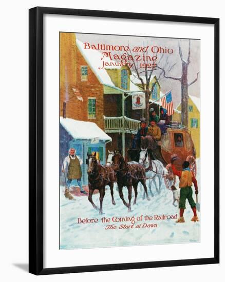 The Start at Dawn-Herbert Stitt-Framed Giclee Print