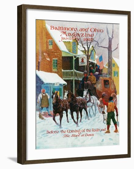 The Start at Dawn-Herbert Stitt-Framed Giclee Print