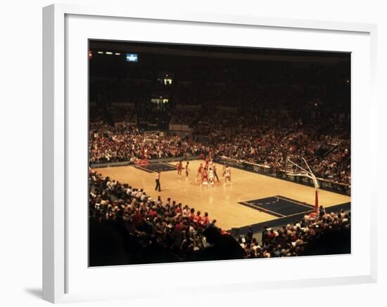 The Start of a Basketball Game-null-Framed Photographic Print