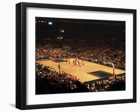 The Start of a Basketball Game-null-Framed Photographic Print