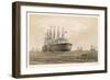 The Start of Laying the Telegraph Cable Across the Atlantic-Robert Dudley-Framed Art Print