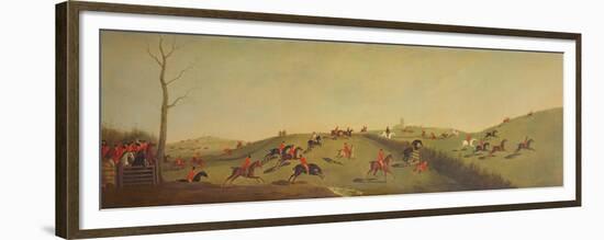 The Start of the Billesdon Coplow Run, February 1800-John Frederick Pasmore-Framed Premium Giclee Print