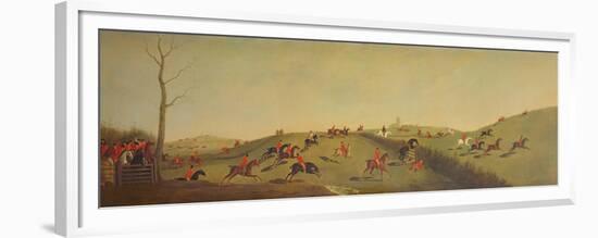 The Start of the Billesdon Coplow Run, February 1800-John Frederick Pasmore-Framed Premium Giclee Print