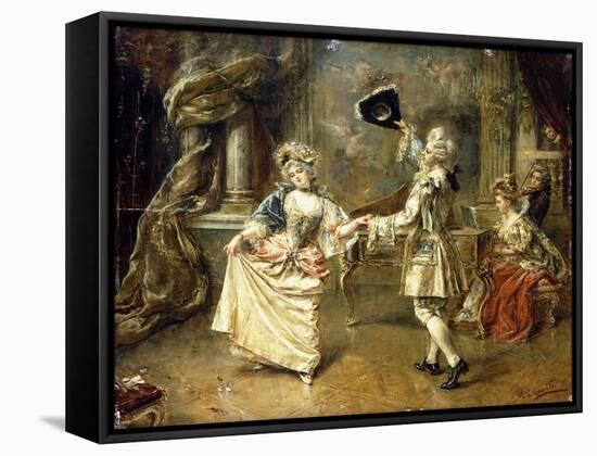 The Start of the Dance-Eduardo-leon Garrido-Framed Stretched Canvas