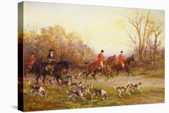 The Start of the Hunt-Heywood Hardy-Stretched Canvas