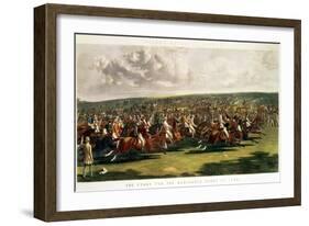 The Start of the Memorable Derby of 1844, Engraved by Charles Hunt-John Frederick Herring I-Framed Giclee Print