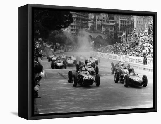 The Start of the Monaco Grand Prix, Monte Carlo, 1961-null-Framed Stretched Canvas