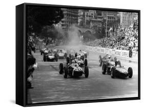 The Start of the Monaco Grand Prix, Monte Carlo, 1961-null-Framed Stretched Canvas