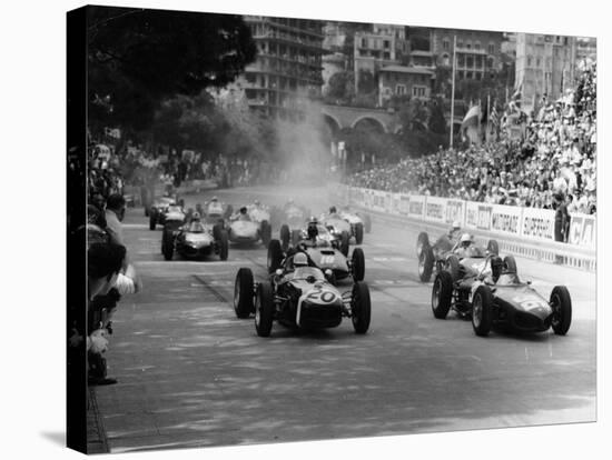 The Start of the Monaco Grand Prix, Monte Carlo, 1961-null-Stretched Canvas