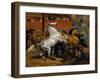 The Start of the Race of the Riderless Horses, 1820-Emile Jean Horace Vernet-Framed Giclee Print