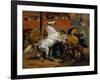 The Start of the Race of the Riderless Horses, 1820-Emile Jean Horace Vernet-Framed Giclee Print