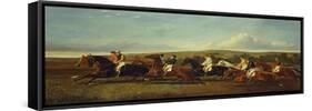 The Start of the Race-Alfred Frank De Prades-Framed Stretched Canvas