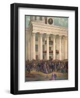 The Starting Point of the Great War Between the States-James Massalon-Framed Giclee Print