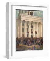 The Starting Point of the Great War Between the States-James Massalon-Framed Giclee Print