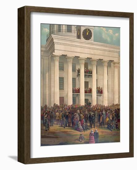 The Starting Point of the Great War Between the States-James Massalon-Framed Giclee Print