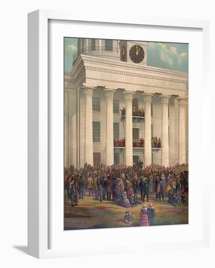 The Starting Point of the Great War Between the States-James Massalon-Framed Giclee Print