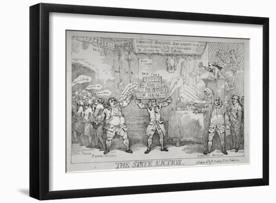 The State Auction, 1784-Thomas Rowlandson-Framed Giclee Print