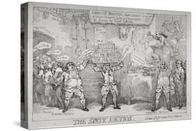 The State Auction, 1784-Thomas Rowlandson-Stretched Canvas