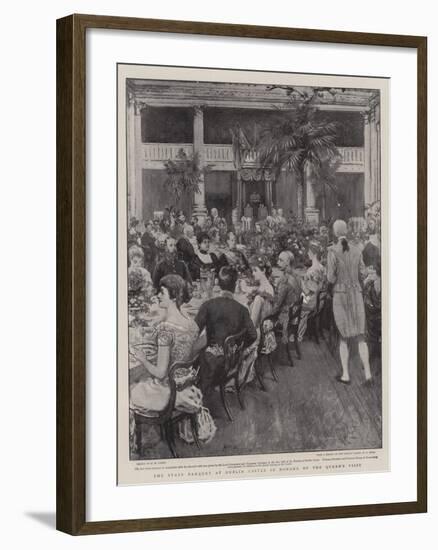 The State Banquet at Dublin Castle in Honour of the Queen's Visit-Henry Marriott Paget-Framed Giclee Print