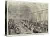 The State Banquet in the Knights' Hall of the Castle of Sigmaringen after the Wedding Ceremonies-null-Stretched Canvas