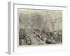 The State Banquet in the Knights' Hall of the Castle of Sigmaringen after the Wedding Ceremonies-null-Framed Giclee Print