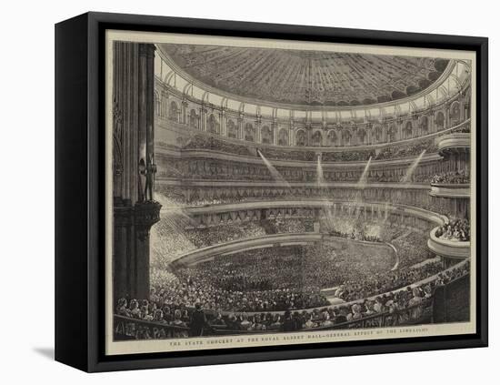 The State Concert at the Royal Albert Hall, General Effect of the Lime-Light-null-Framed Stretched Canvas